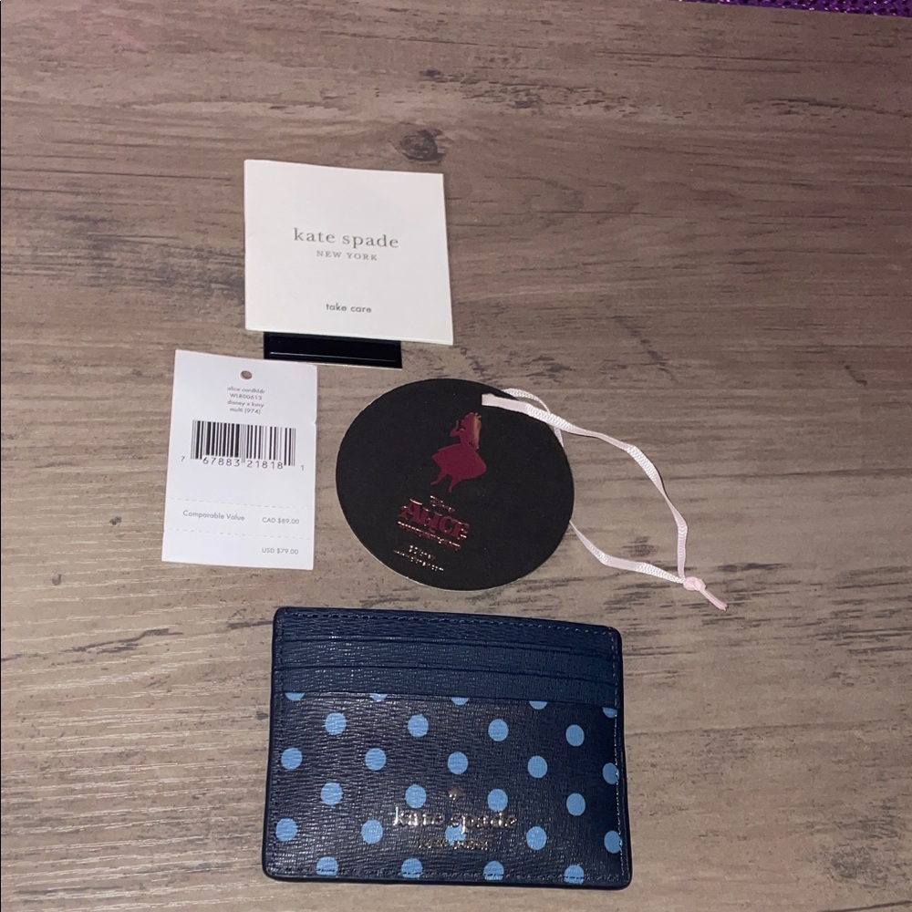 Kate Spade Alice in Wonderland Card Holder | Rare Limited Edition | NWT - Picture 3 of 8